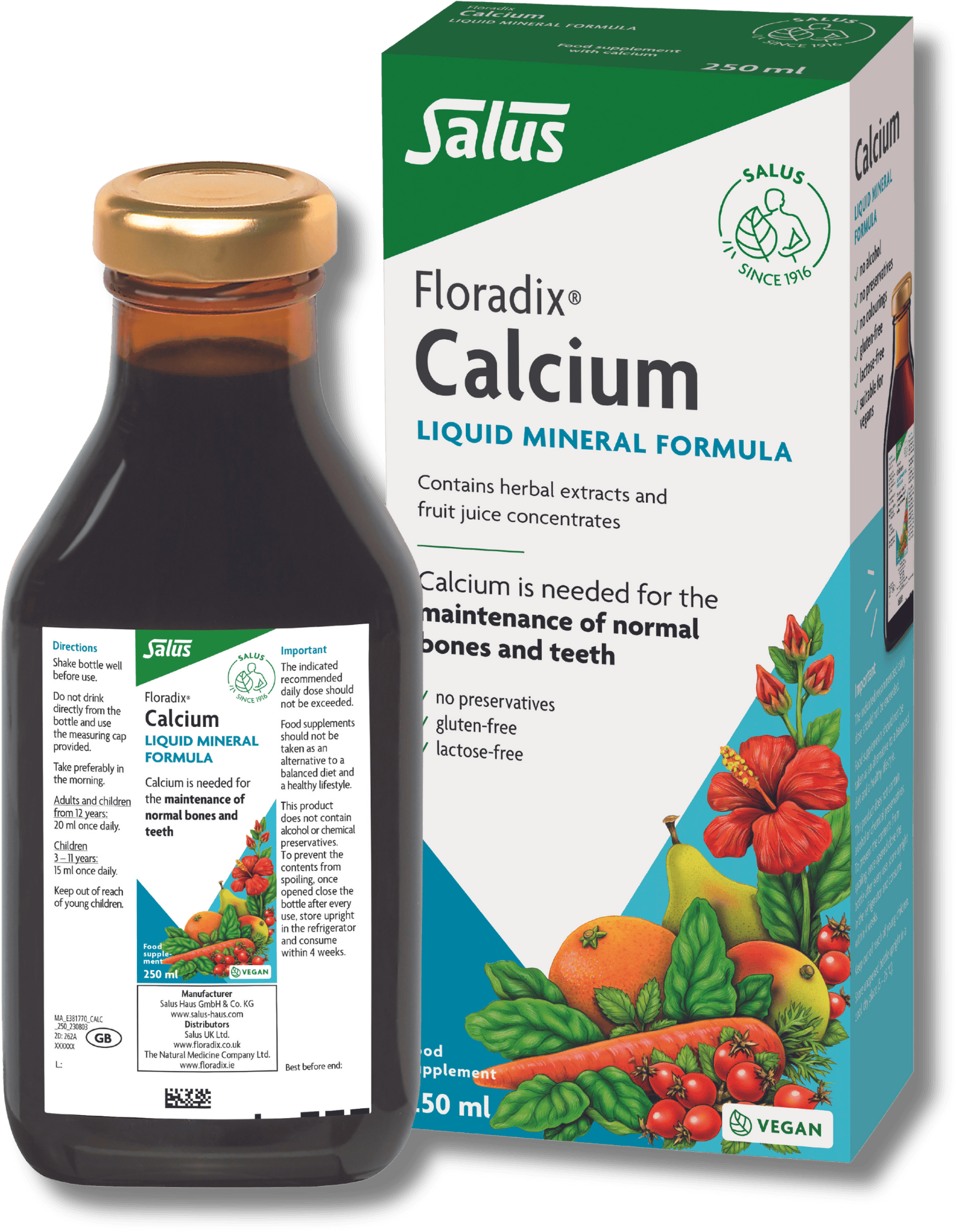 Floradix Calcium Liquid Formula 250ml