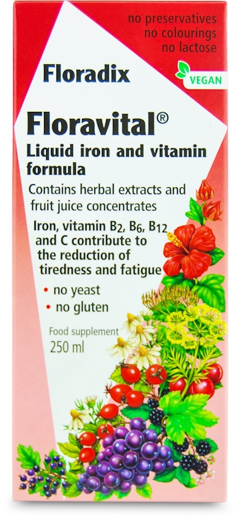 floradix floravital herbal liquid iron & vitamin 250ml