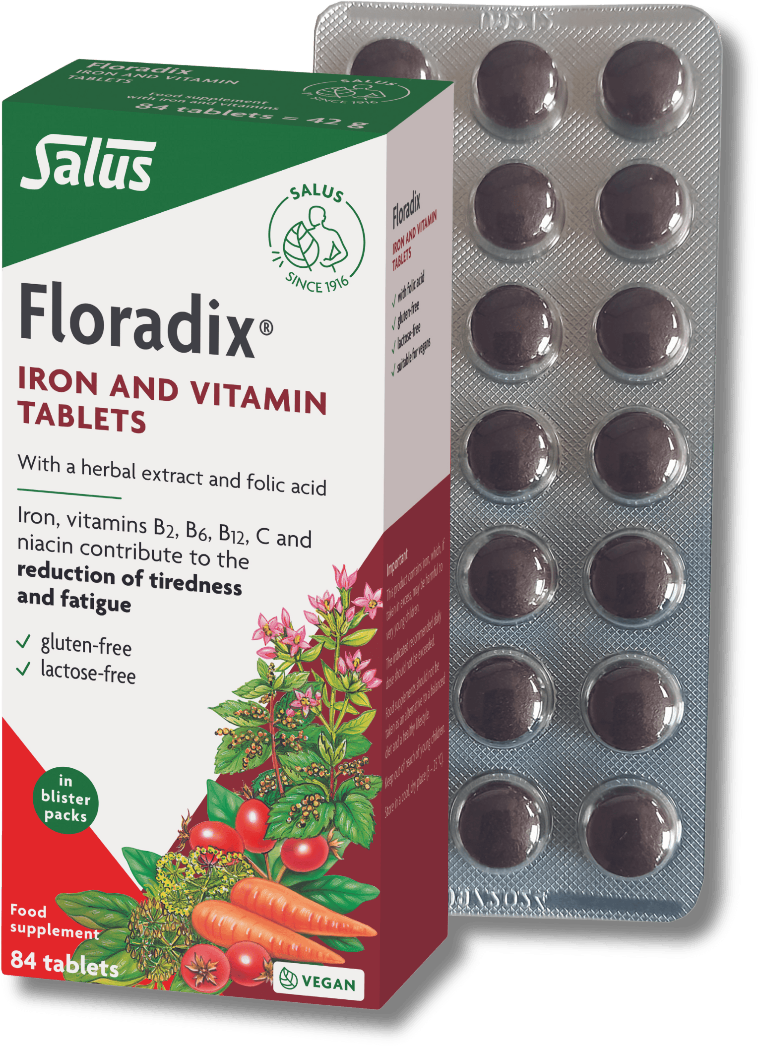 Floradix Iron & Vitamin 84 Tablets