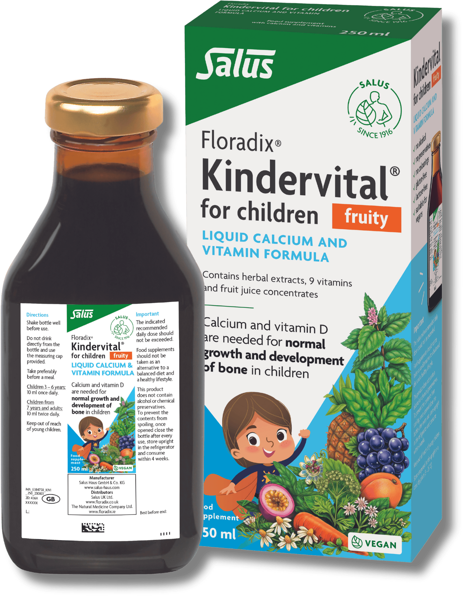 Floradix Kindervital Fruity Formula 250ml