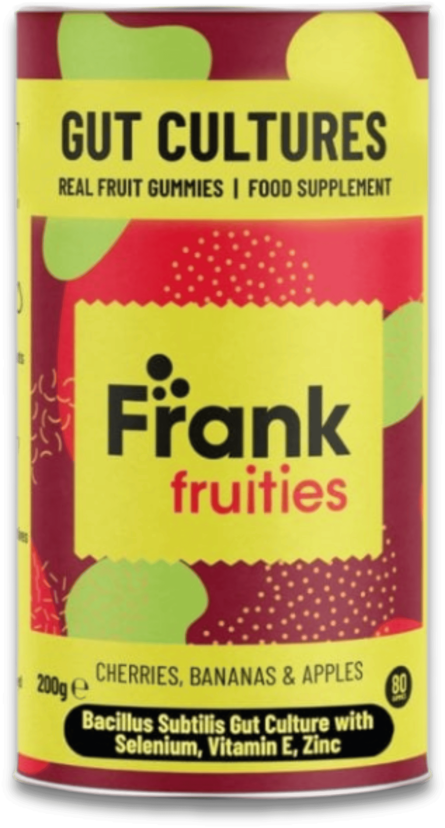 Frank Fruities Gut Cultures Fruit 80 Gummies