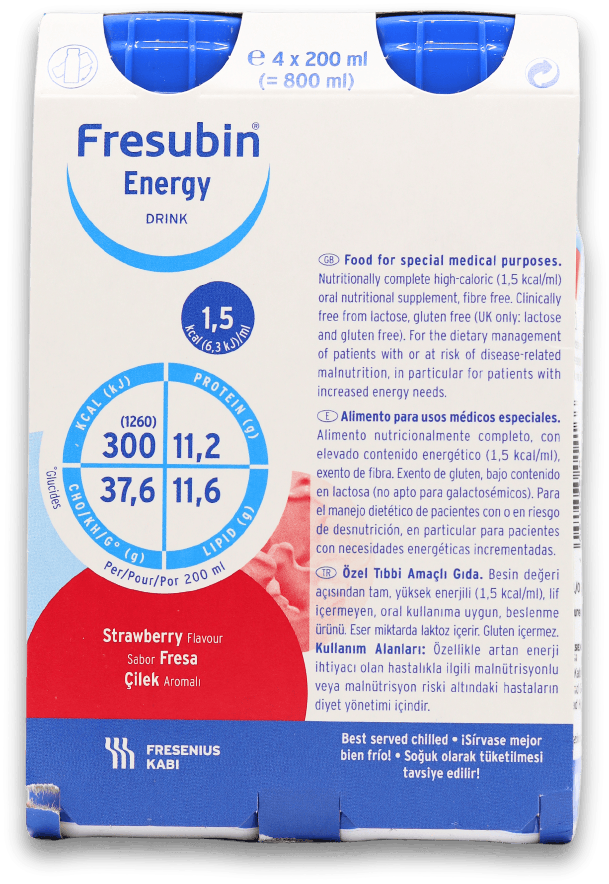 Fresubin Energy Drink Strawberry 4 x 200ml