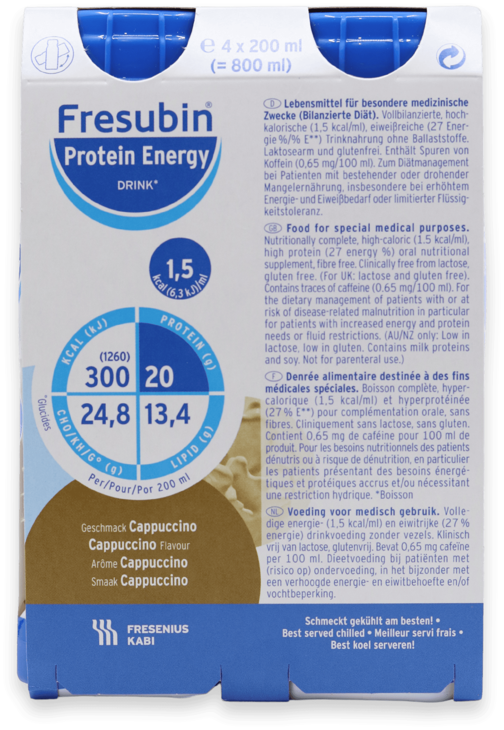 Fresubin Energy Protein Drink Cappuccino 4 x 200ml
