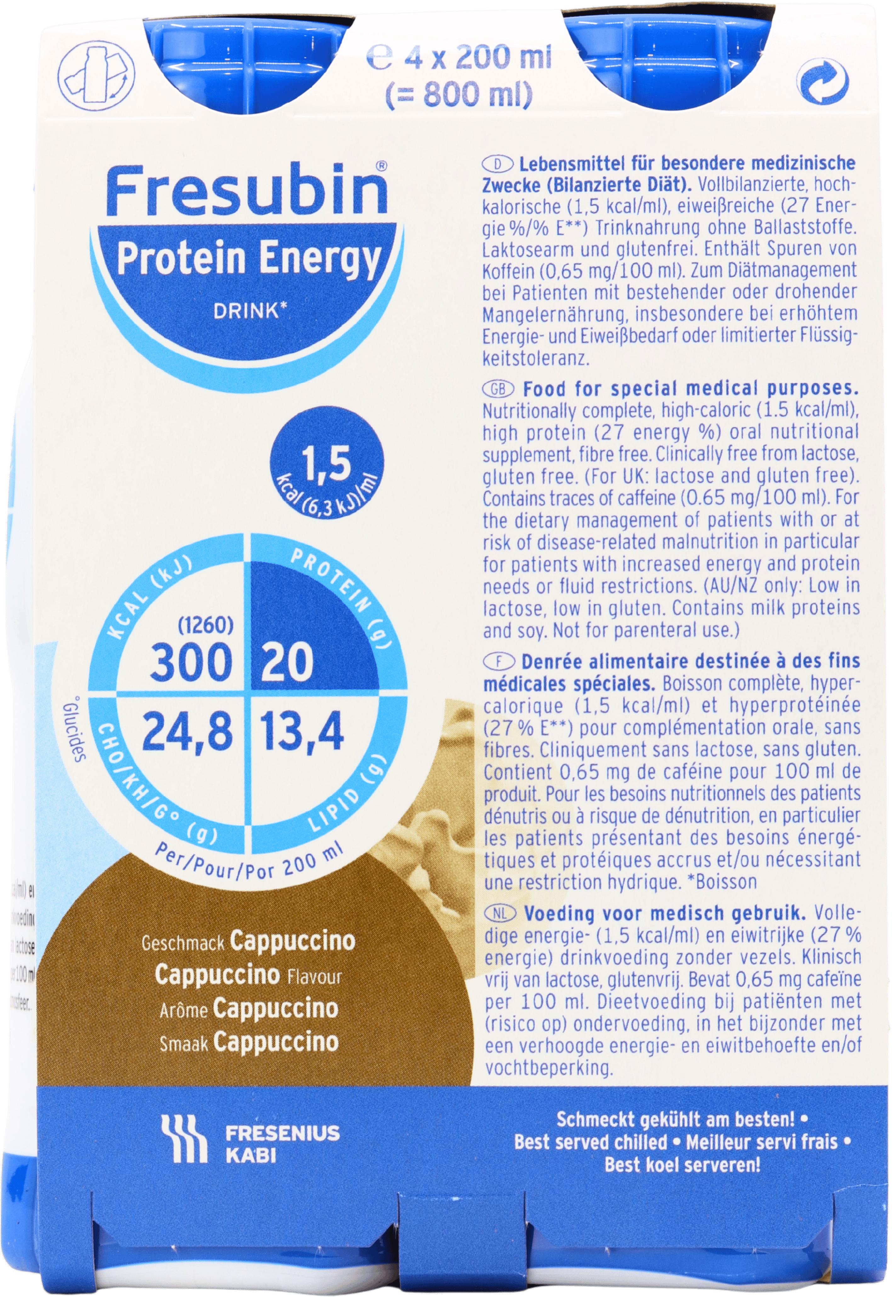 Fresubin Energy Protein Drink Cappuccino 4 x 200ml