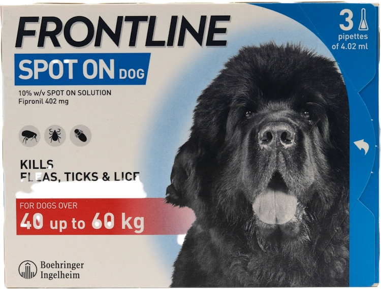 Photos - Other for Dogs Frontline Spot On for Extra Large Dogs 40-60kg 3 Pipettes 