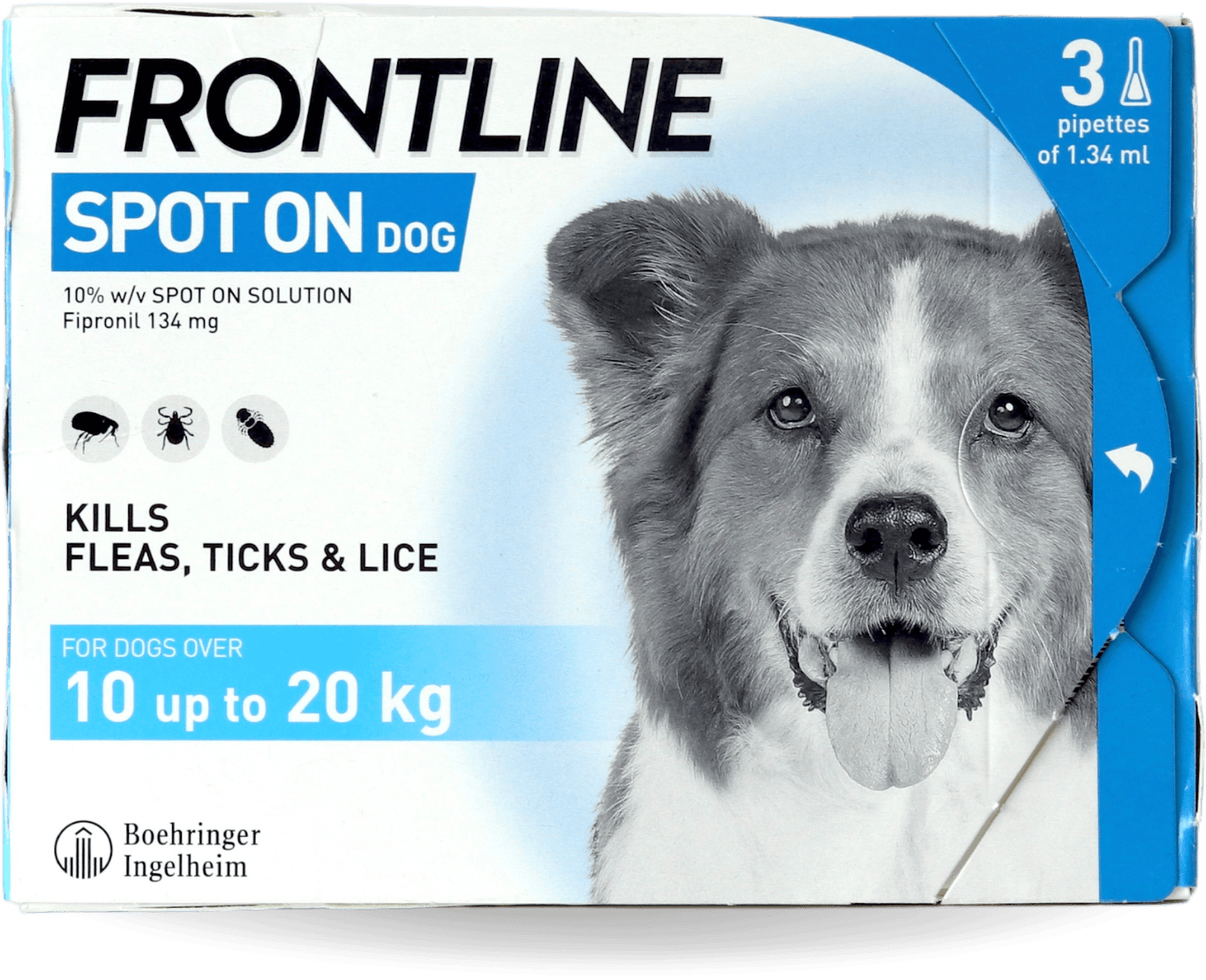 Frontline Spot On for Dogs 10-20kg 3 Pack