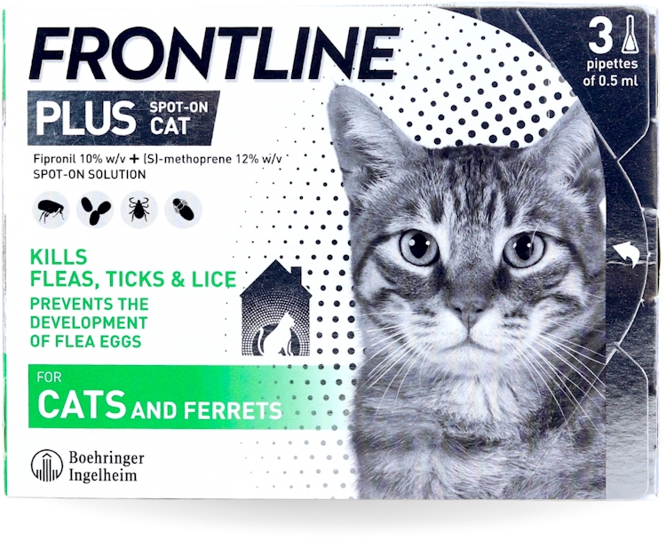 Photos - Other for Cats Frontline Spot On Plus for Cats 0.5ml 3 pack 