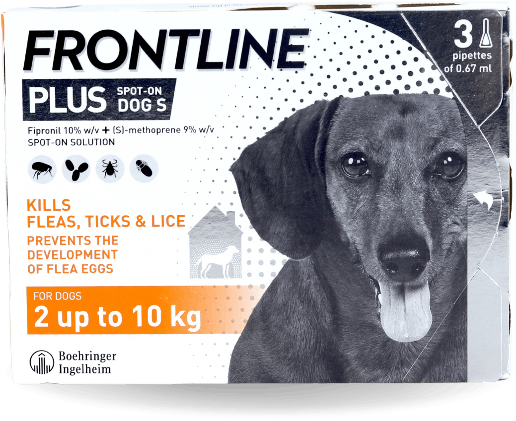 Frontline Plus Spot On for Dogs 2-10kg 3 Pack