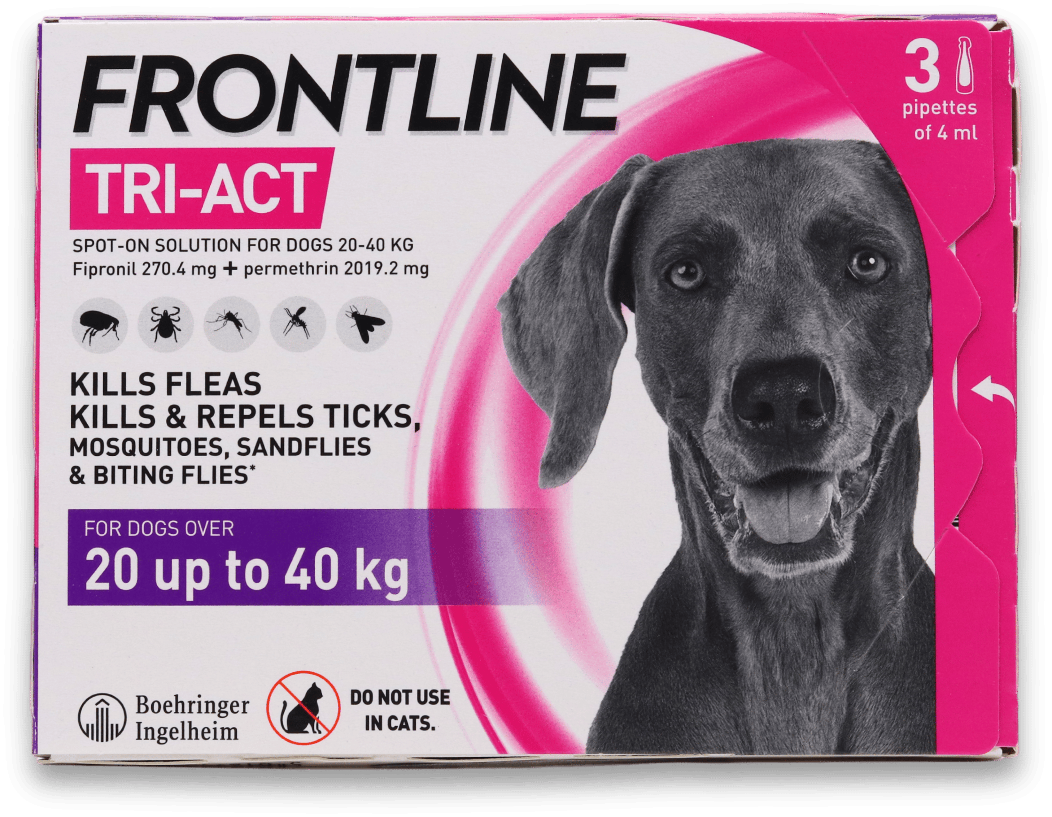 Frontline Tri-Act for Dogs 20-40kg 3 Pack