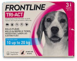 Frontline Tri-Act Medium Dog 3 Pipettes