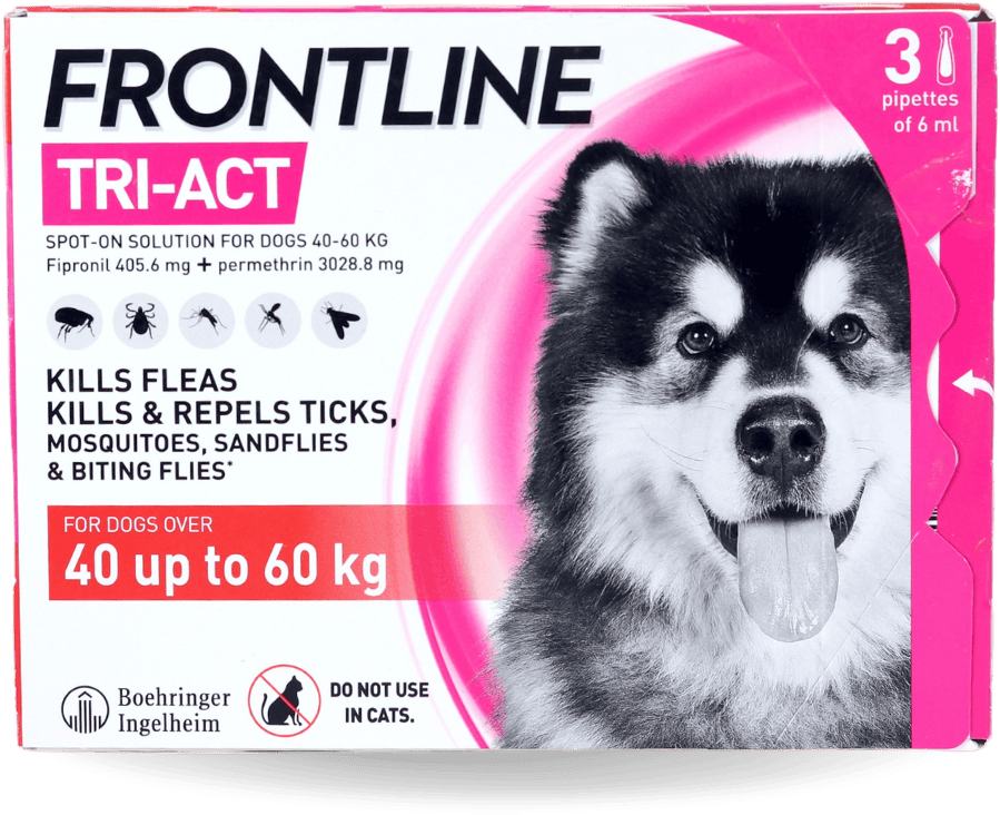 Frontline Tri-Act for Dogs 40-60kg 3 Pack