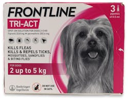 Frontline Tri-Act XS Dog 3 Pipettes