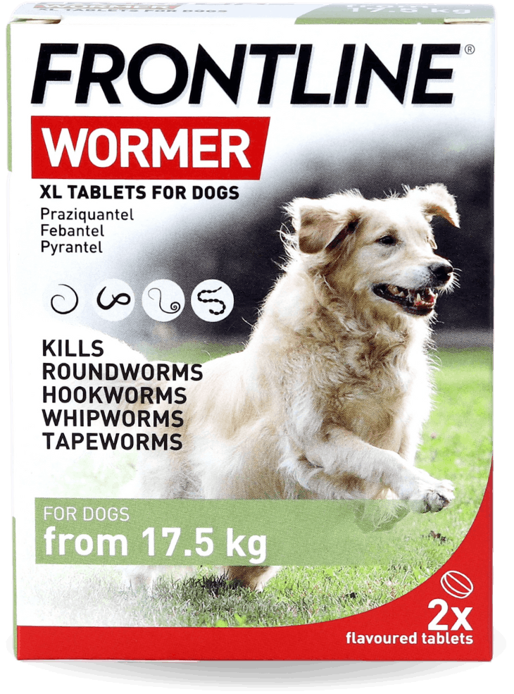 Frontline Wormer for Dogs >17.5kg 2 Tablets
