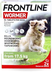 Frontline Wormer XL Tablets for Dogs 2 Tablets