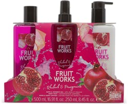 Fruit Works Rhubarb & Pomegranate Shower Gift Set