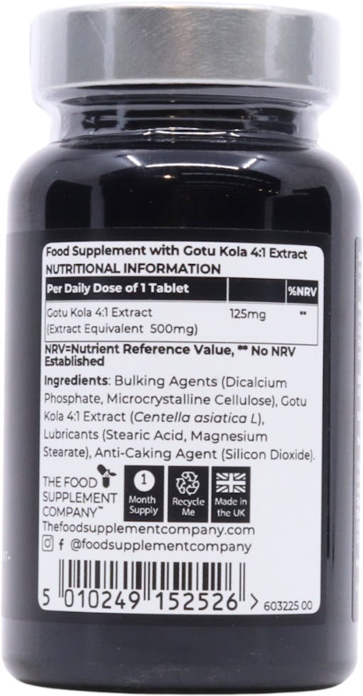 FSC Gotu Kola 500mg 30 Capsules - 3