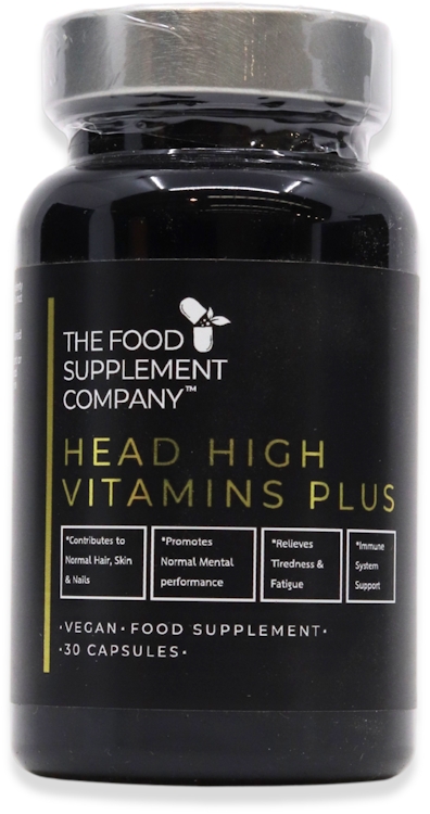 The Food Supplement Company Head High Vitamins Plus 30 Capsules