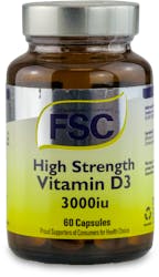 FSC High Strength Vitamin D3 3000IU 60 Capsules