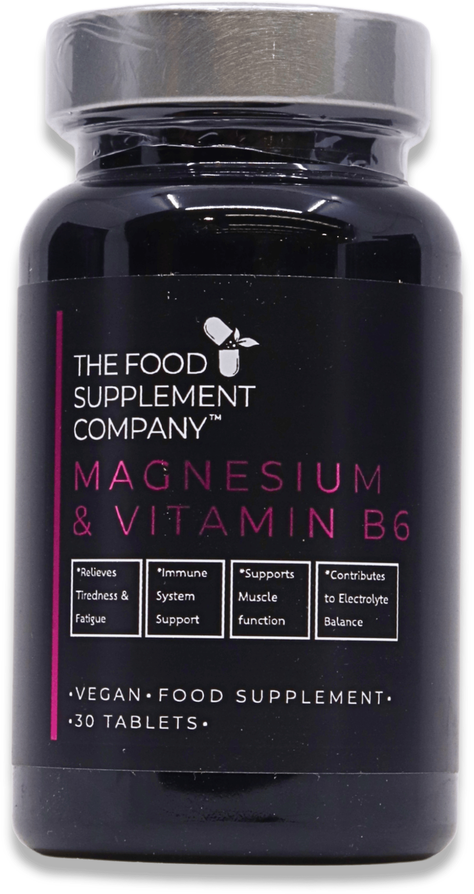 The Food Supplement Company Magnesium & Vitamin B6 30 Tablets
