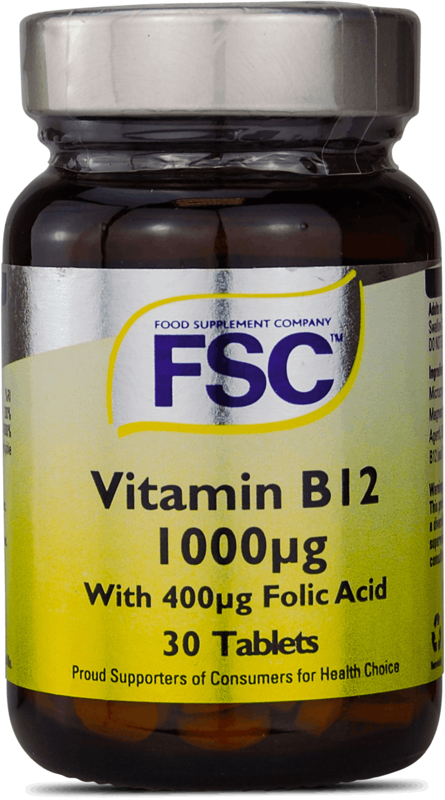 FSC Vitamin B12 1000Ug 30 Tablets | Medino