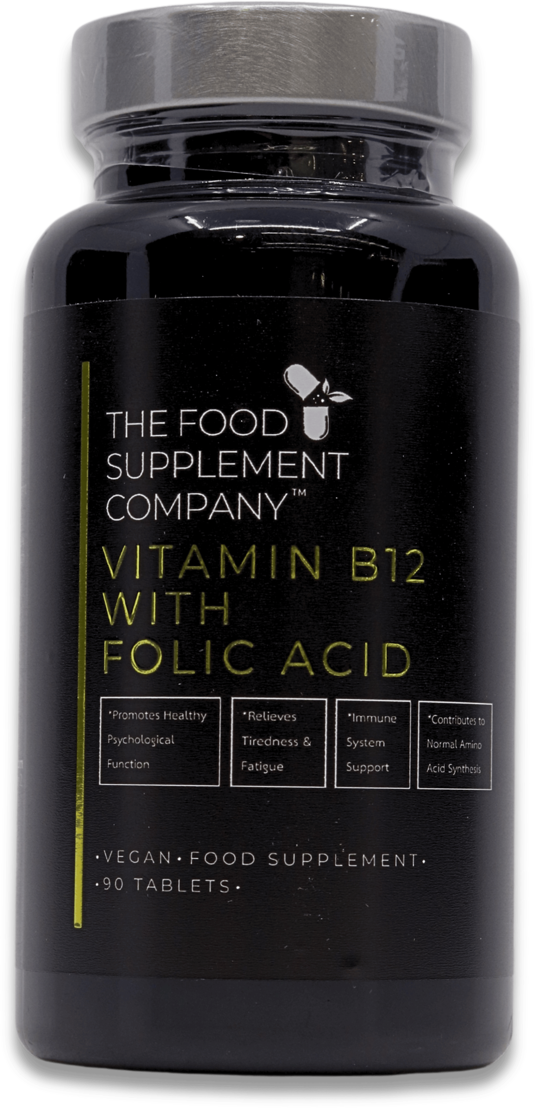 The Food Supplement Company Vitamin B12 with Folic Acid 90 Tablets