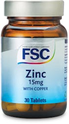 FSC Zinc 15mg with Copper 30 Tablets