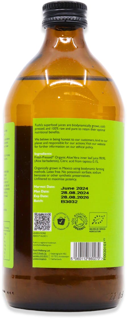 Fushi Organic Aloe Vera Juice 1000ml - 3
