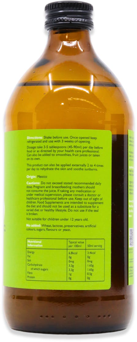 Fushi Organic Aloe Vera Juice 1000ml - 2