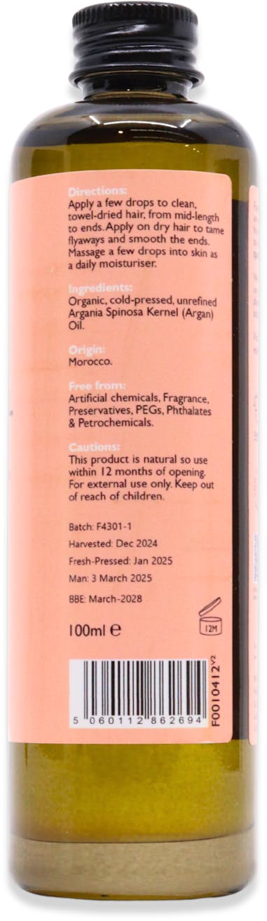 Fushi Organic Argan Oil 100ml - 2