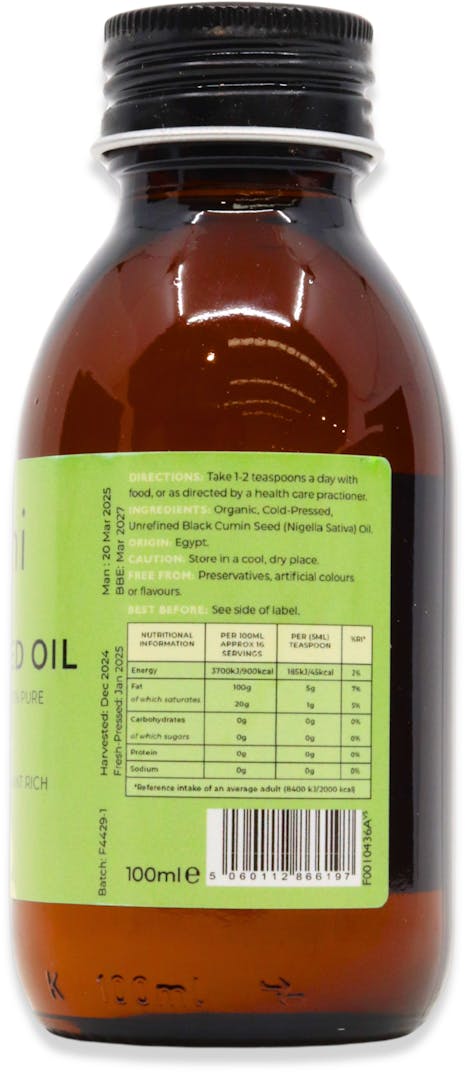 Fushi Organic Black Seed Oil 100ml - 2