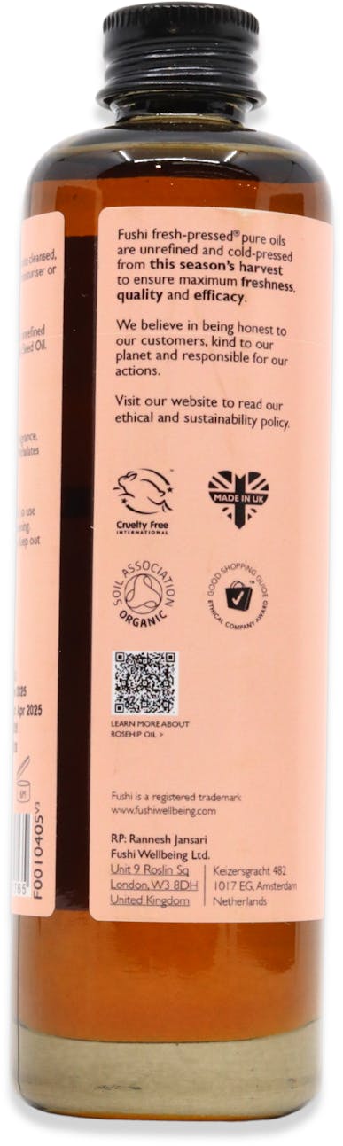 Fushi Organic Rosehip Oil 100ml - 3
