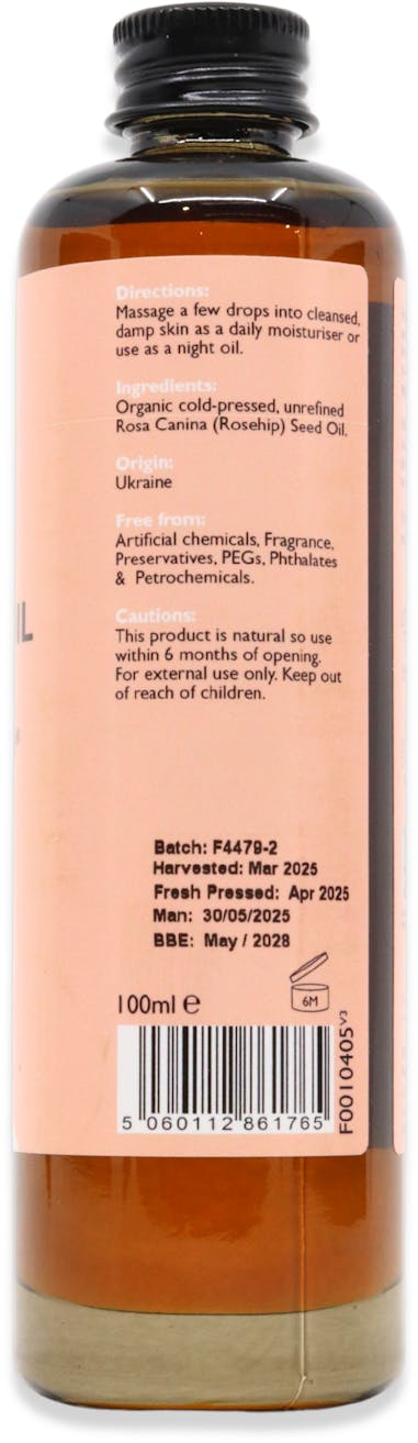 Fushi Organic Rosehip Oil 100ml - 2