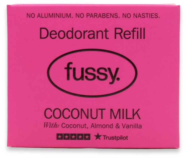 Fussy Natural Deodorant Refill Coconut Milk Tropical 40g
