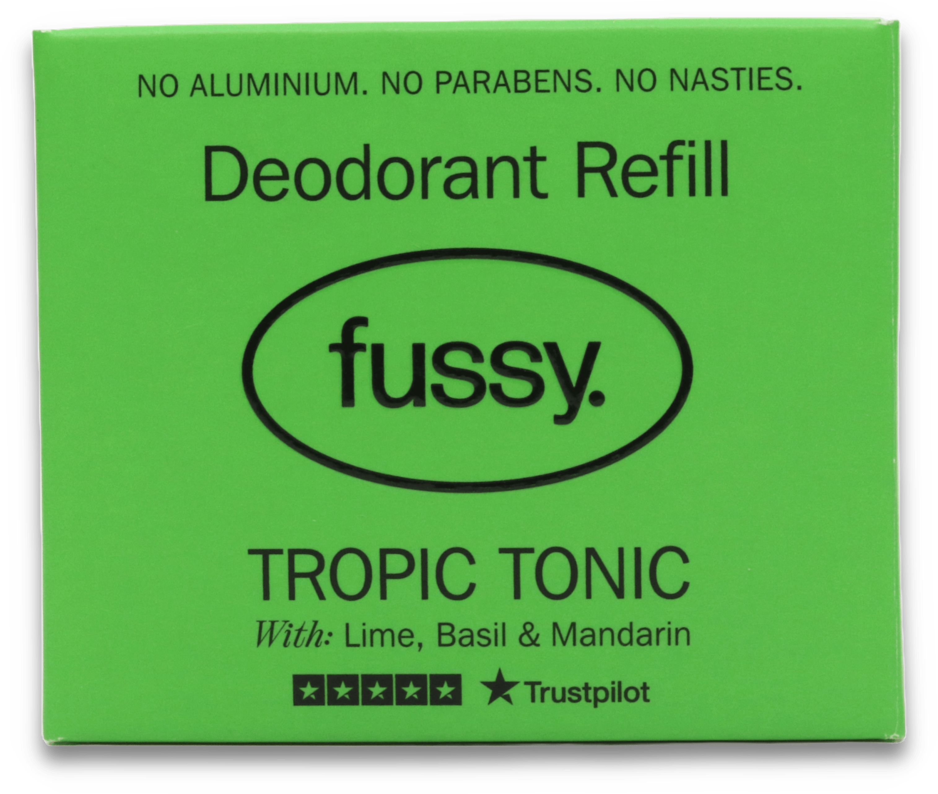 Fussy Natural Deodorant Refill Tropic Tonic Lime 40g