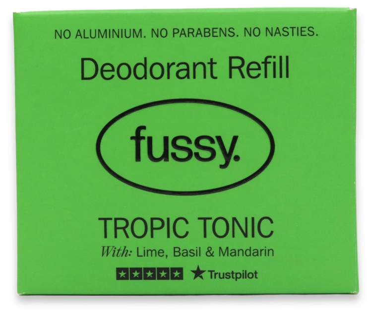 Fussy Natural Deodorant Refill Tropic Tonic Lime 40g