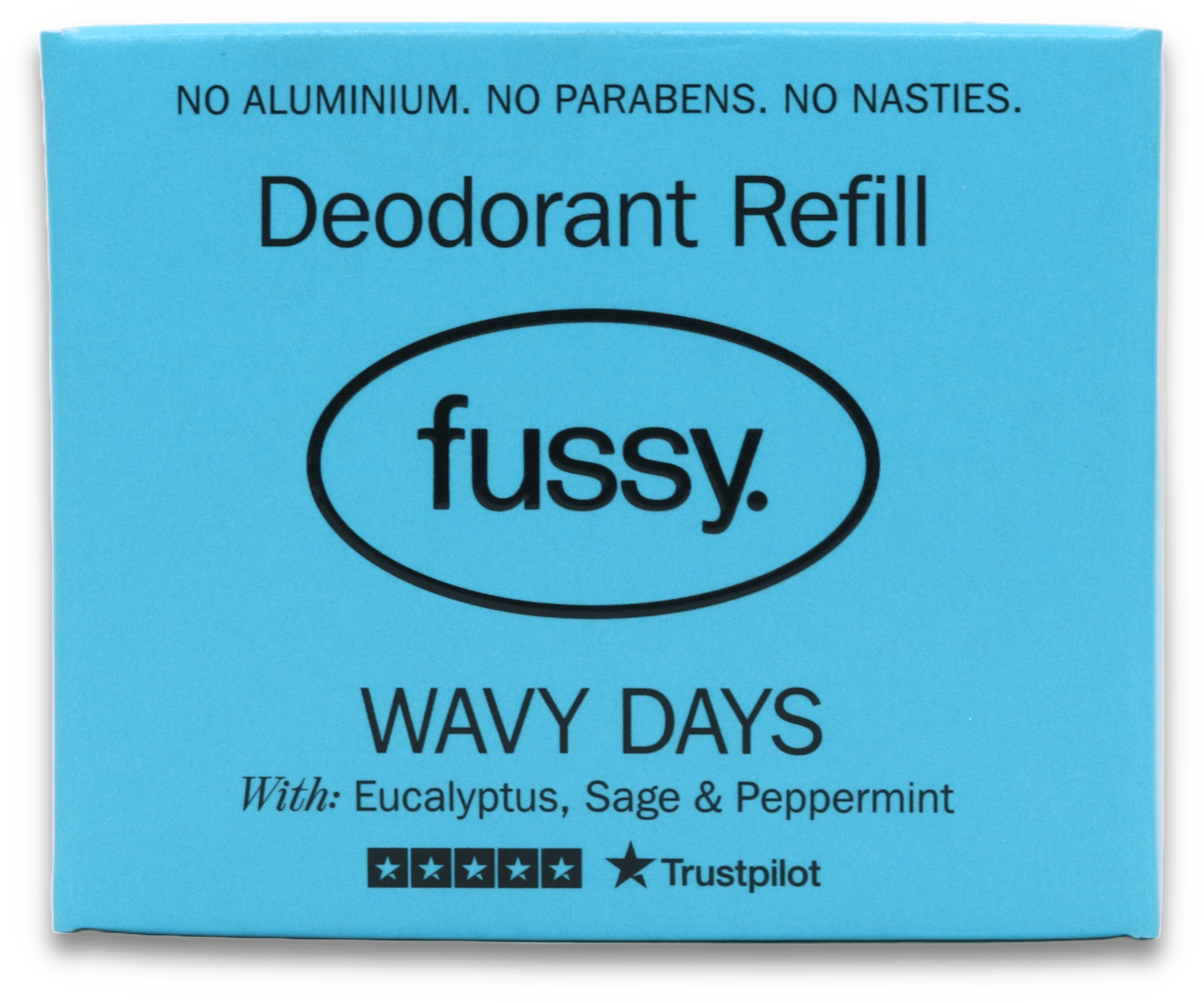 Fussy Natural Deodorant Refill Wavy Days Mint 40g