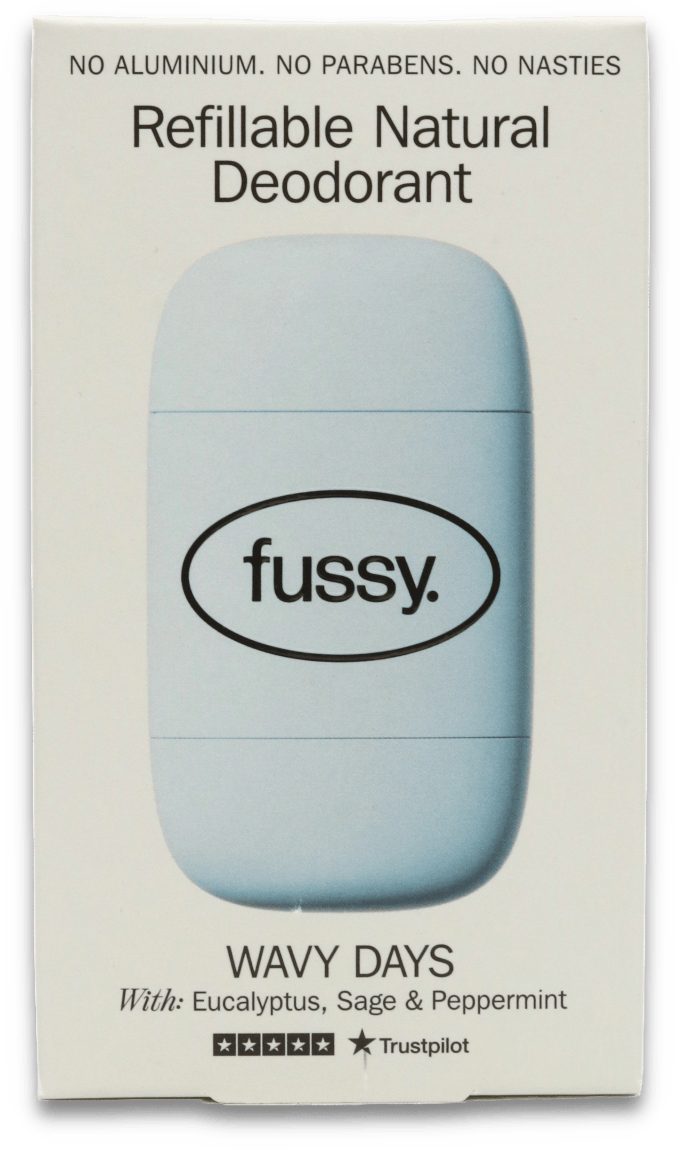 Fussy Natural Deodorant Wavy Days Starter Pack