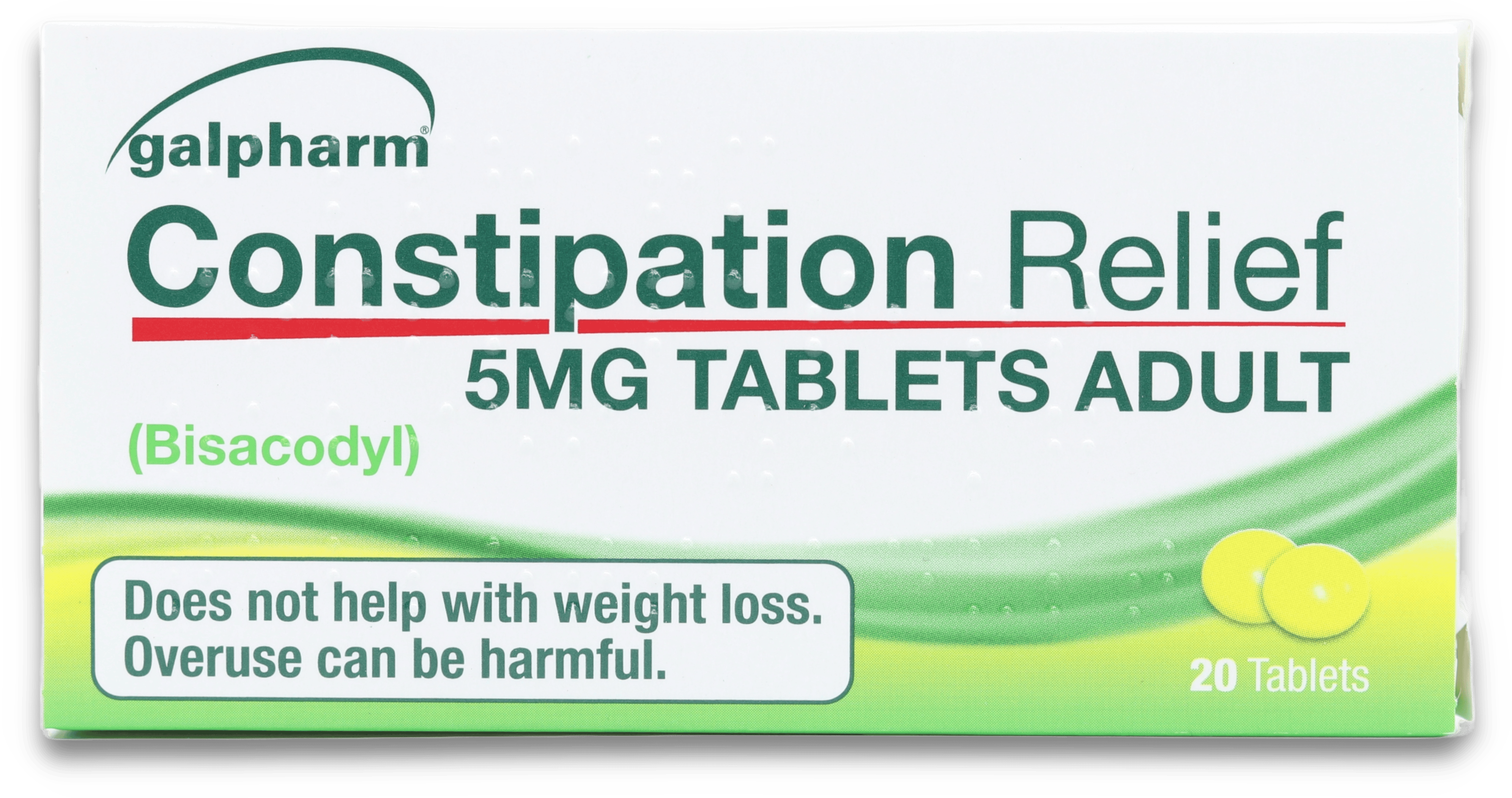 Constipation Relief - Bisacodyl 5mg 20 Tablets