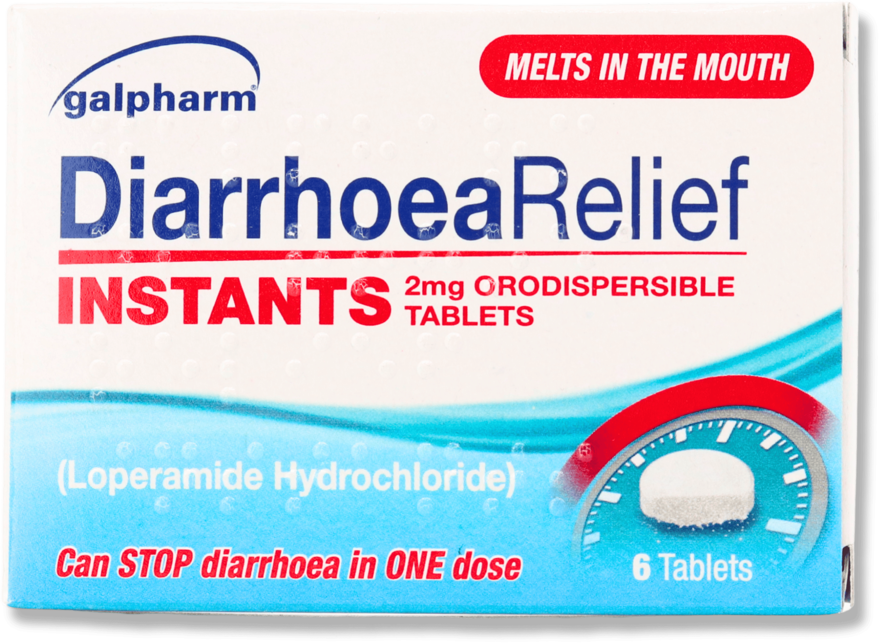 Galpharm Diarrhoea Relief 2mg Instant Melts 6 Tablets