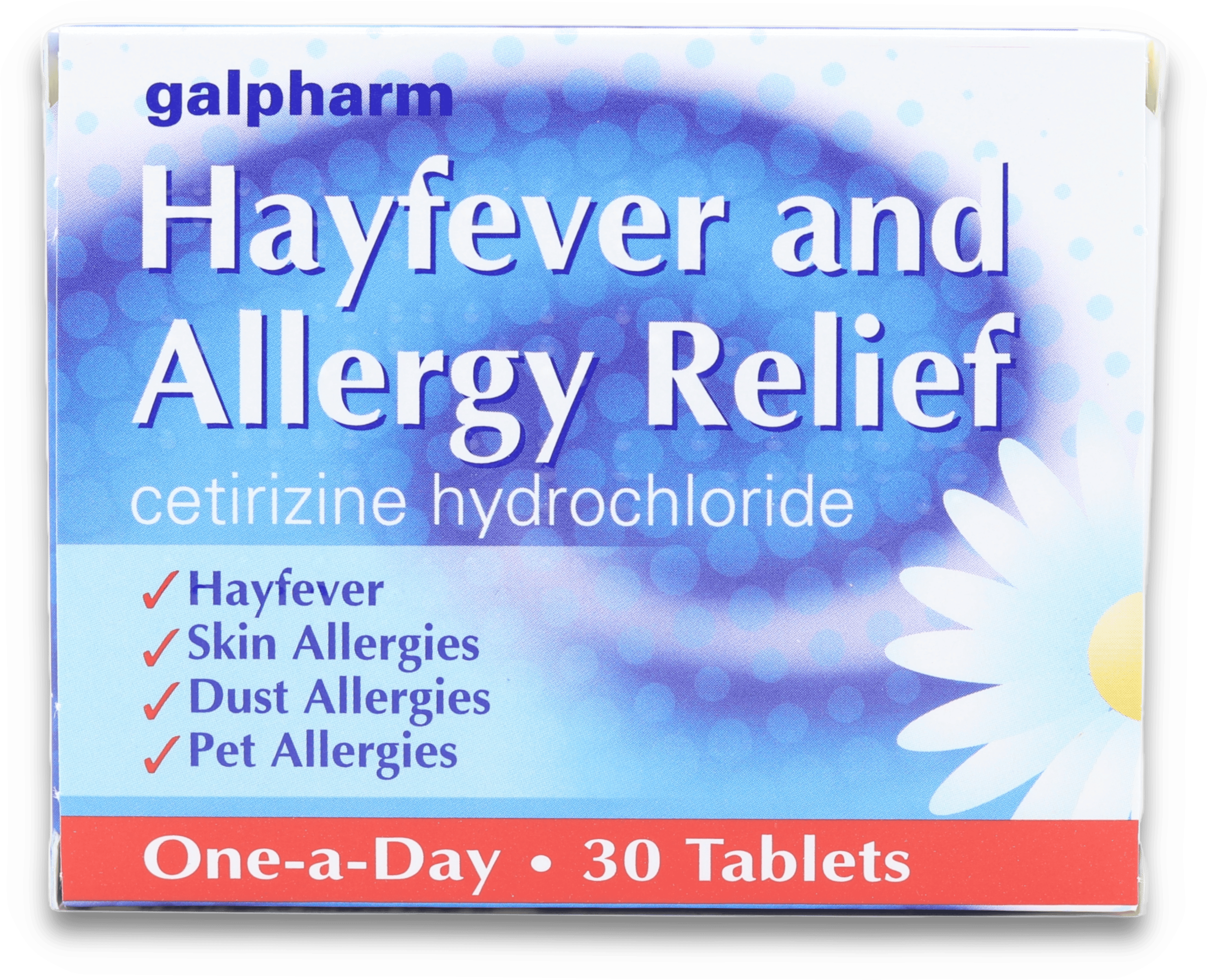 Galpharm Hayfever & Allergy Relief Cetirizine Hydrochloride 30 Tablets