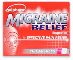 Galpharm Migraine Relief  Ibuprofen 16 Tablets