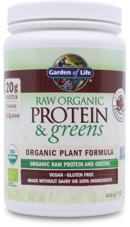 Raw Organic Protein & Greens Chocolate 610g