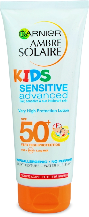 Photos - Sun Skin Care Garnier Ambre Solaire Kids Sensitive Sun Cream Lotion SPF50+ 200ml 
