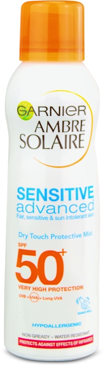 Photos - Sun Skin Care Garnier Ambre Solaire Sensitive Dry Mist Sun Cream Spray SPF50+ 200ml 