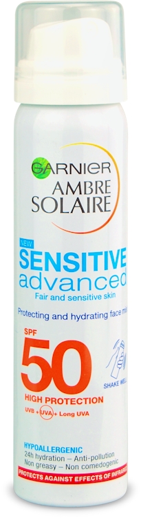 Photos - Sun Skin Care Garnier Ambre Solaire Sensitive Hydrating Face Sun Cream SPF50 75ml 