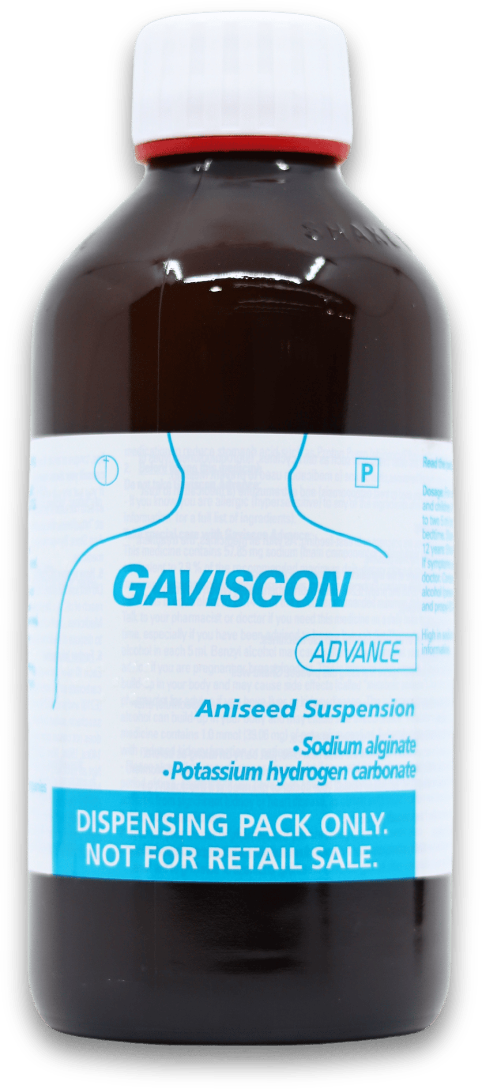 Gaviscon Advance Aniseed Suspension - Dispensary sale - 500ml