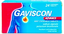 Gaviscon Advance Mint Chewable Tablets 24 Chewable Tablets