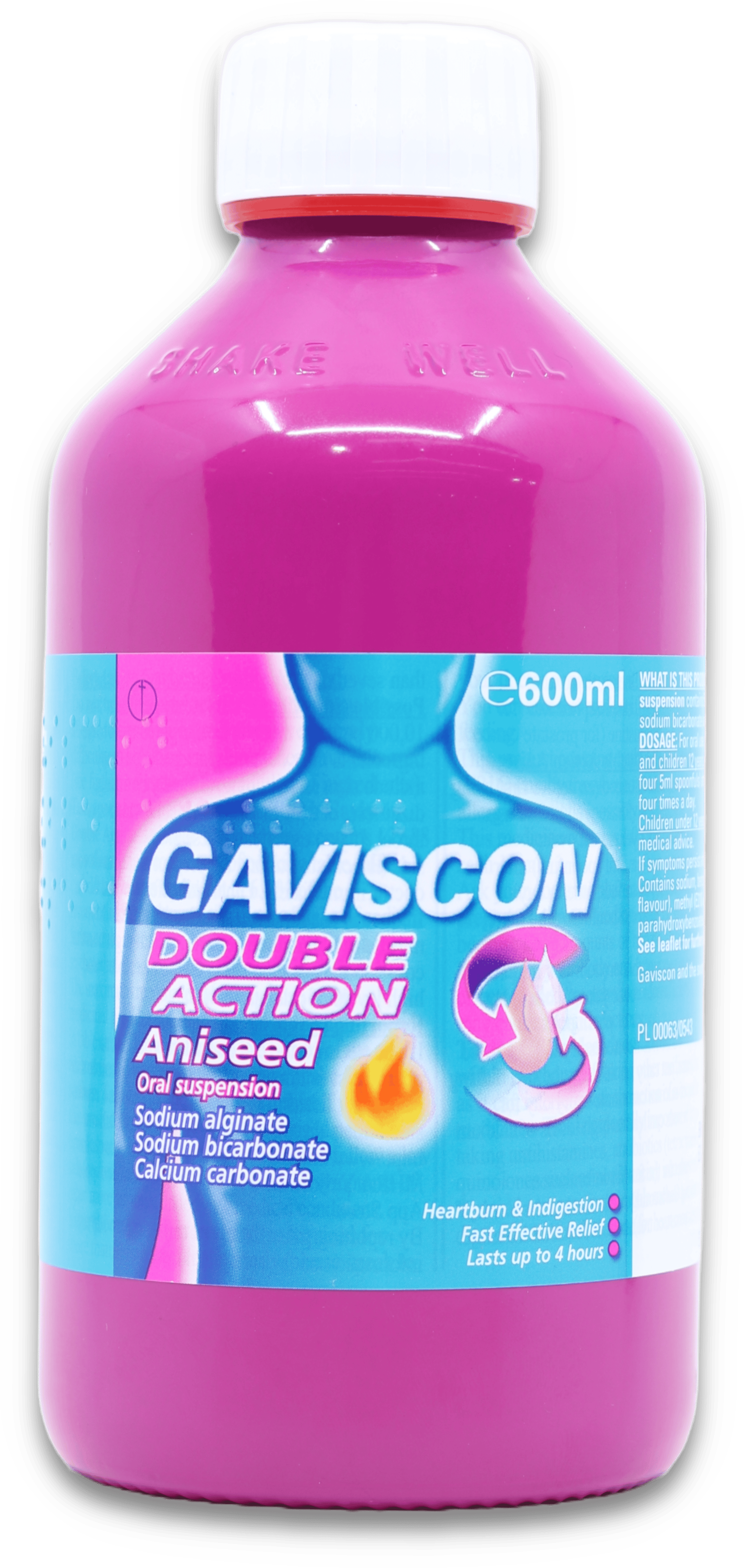 Gaviscon Double Action Aniseed Oral Suspension 600ml