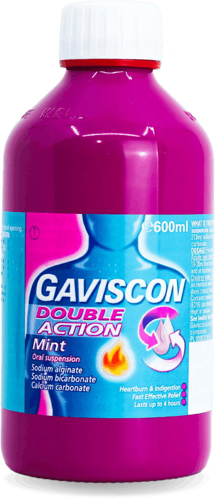 Gaviscon Double Action Mint Oral Suspension 600ml