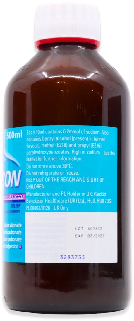 Gaviscon Original Aniseed 500ml - 2